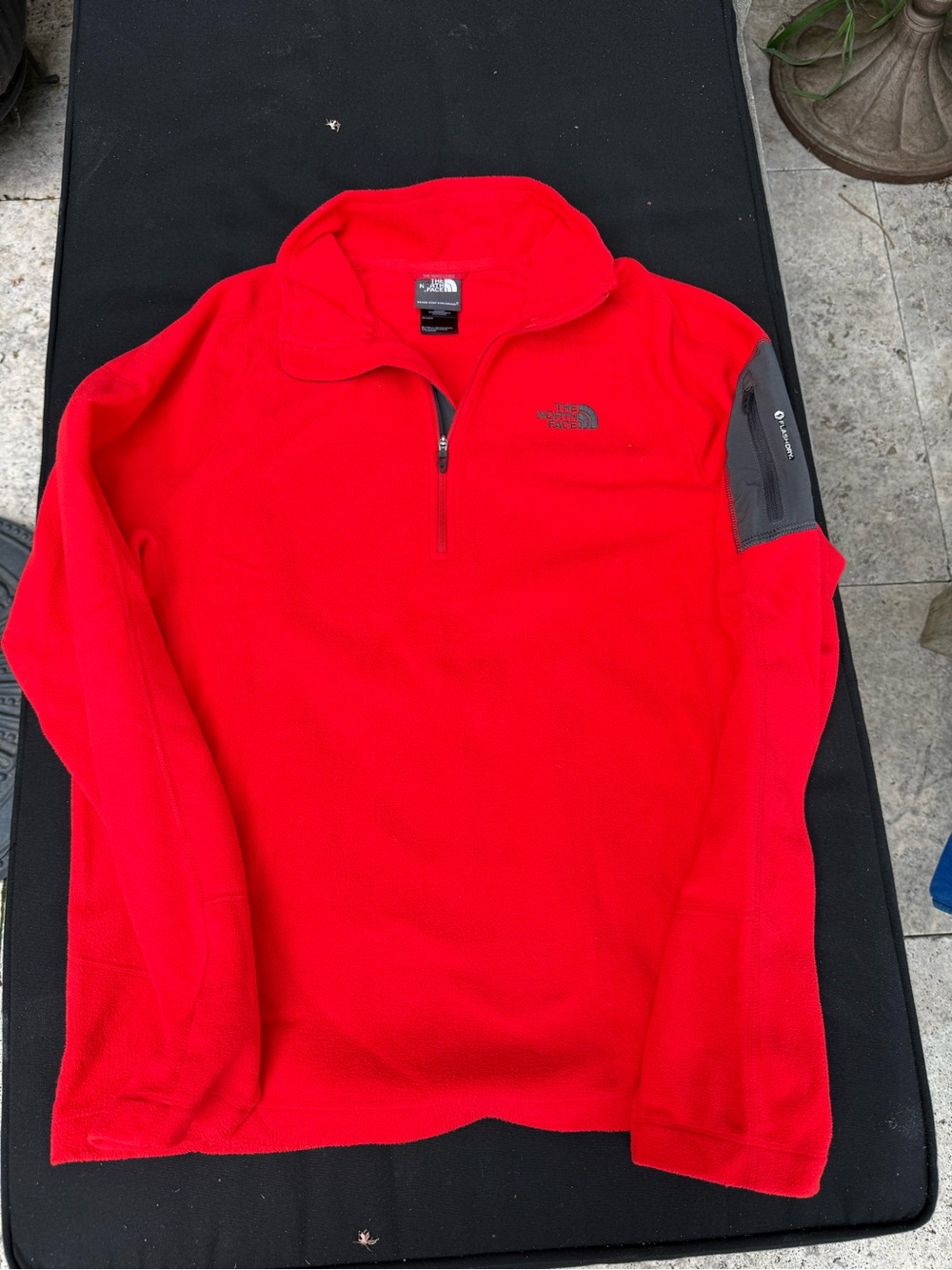 The North Face Bright Red Quarter-Zip Fleece Jacket